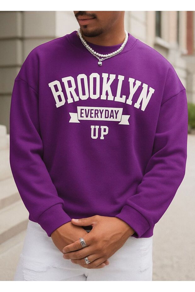 Brooklyn Printed Unisex Sweatshirt