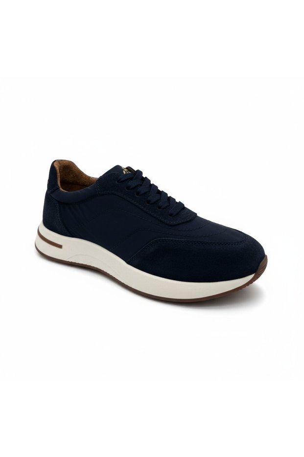 Lace-Up Men's Casual Shoes-Navy Blue