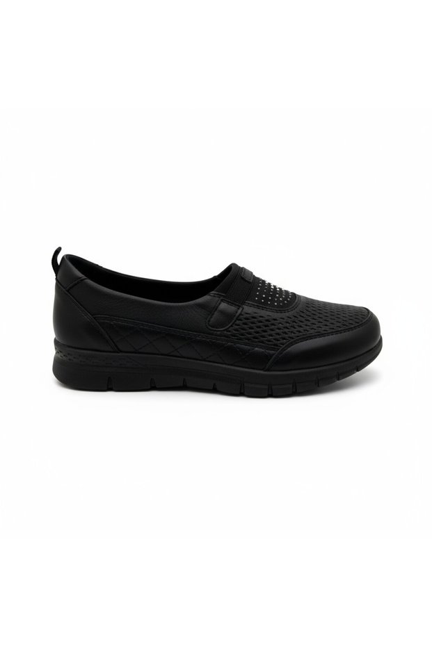 972 Black Ballerina Mother Shoes-Black