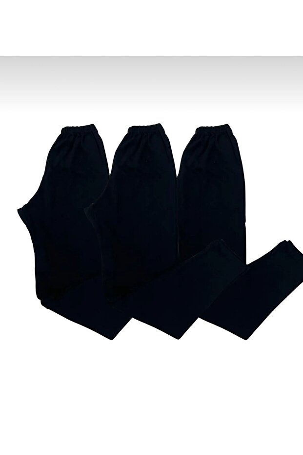 Unisex Black Comfortable Underwear Leggings, Underpants, Underpants Pajamas, Winter Underwear