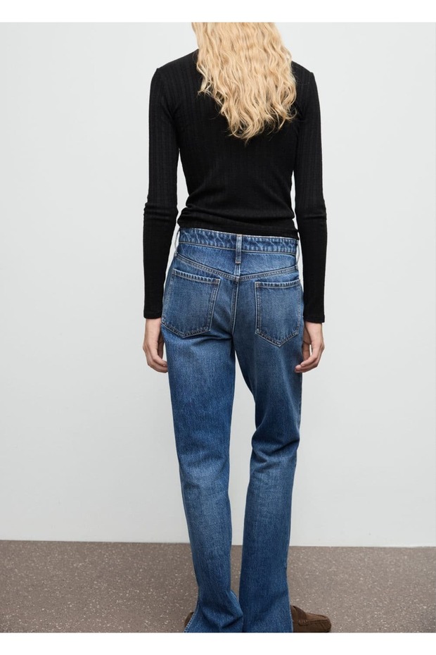 Lastikli dik yaka tişört - 4