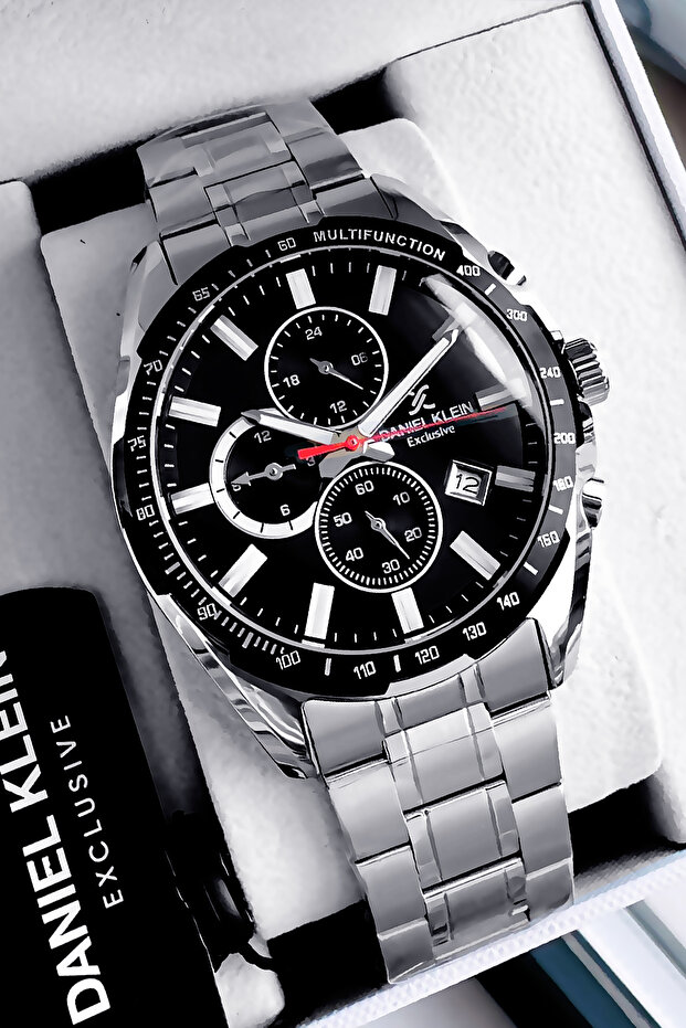 Exclusive Original Men's Wristwatch Waterproof Silver Color Steel Band Dke2006C6