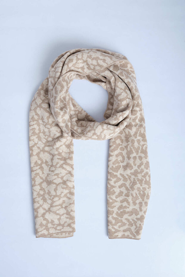 Leopar Desenli Çocuk Atkısı (5-10 Yaş, 30x140cm) - 3