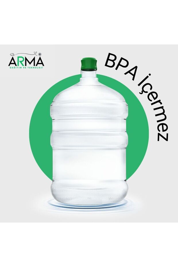 - No BPA - 100% New PC Water Bottle 19 lt. - 5 Gallon with Handle - 1
