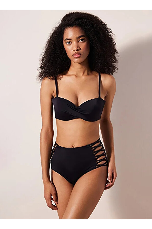 Siyah Kadın Bikini Üst PLNARAR224IY - 1