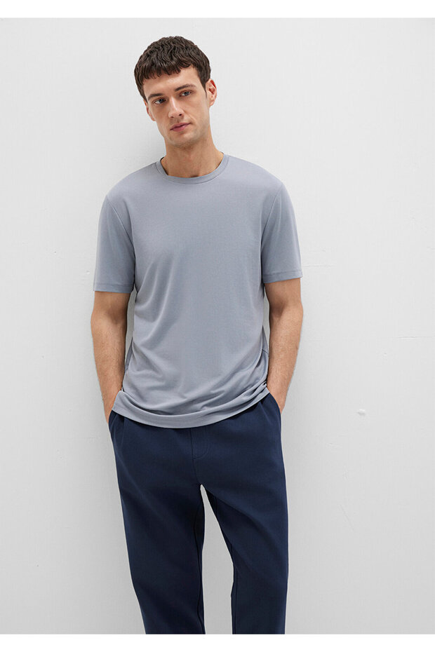 Bisiklet Yaka Basic Tişört Regular Fit / Normal Kesim 0612865-86584 - 1