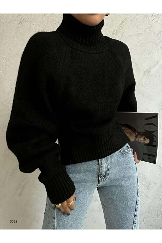 Pulover de damă negru - 1