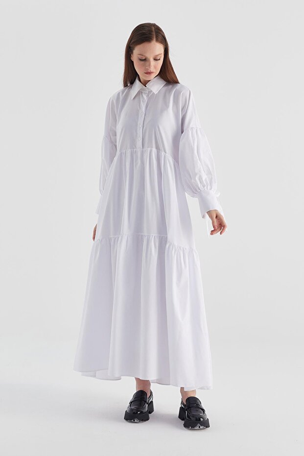 Rochie cu bretele albe - 3