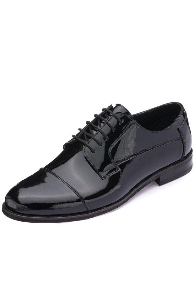 Nv1088 Black Patent Leather Neolite Sole Large Size Men's Classic Shoes in Numbers 45,46,47,48,49,50
