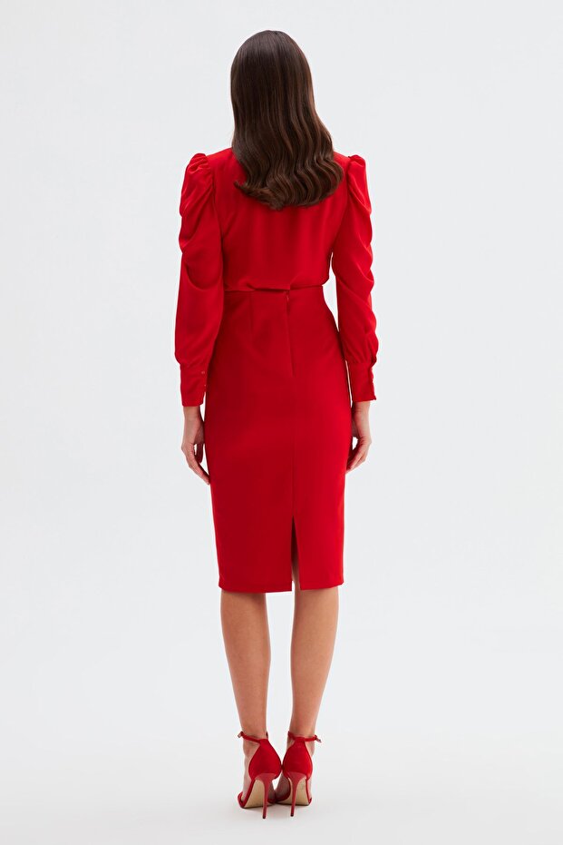 Fusta dreaptă - roșu - 6