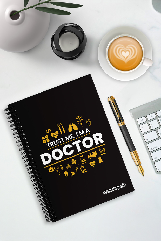 Doctor Themed Hardcover A5 Undated Academic Agenda