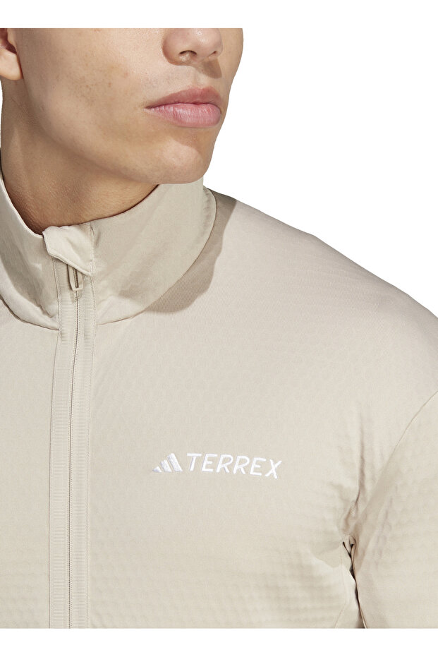 Bej Erkek Dik Yaka Terrex Polar Sweatshırt IB1217-MT LT FL FZ JA WON - 5