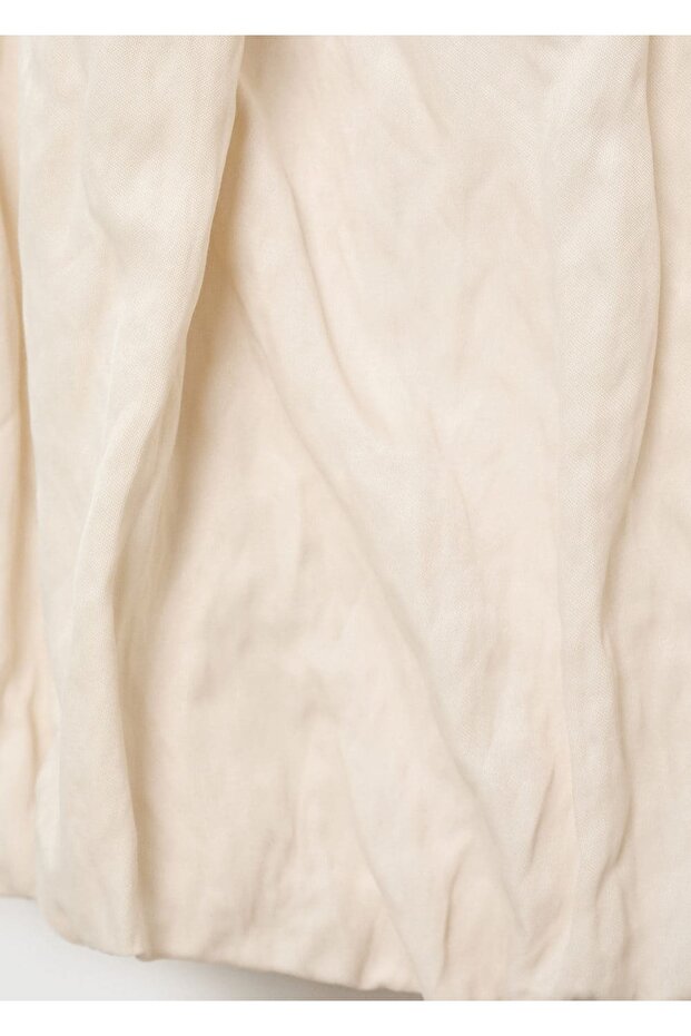 Kırışık görünümlü balon etek - 6