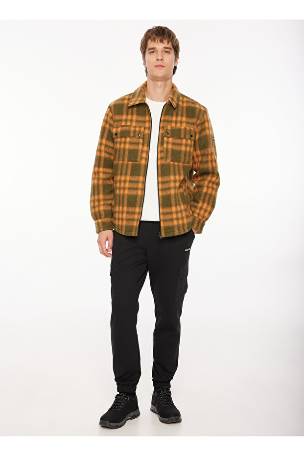 Haki Erkek Relaxed Fit Kareli Mont D3WM-MNT6 - 6