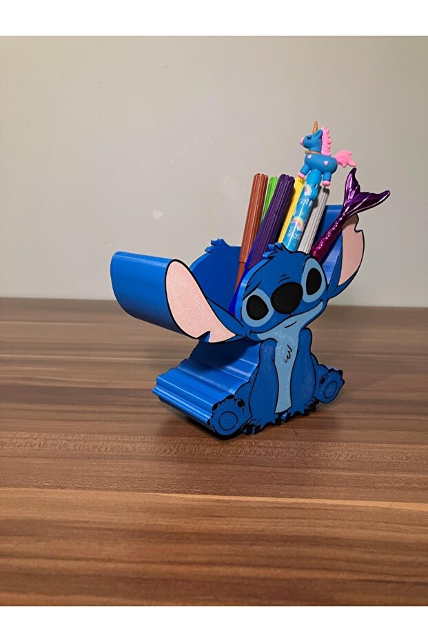 Blue Cute Children's Pen Holder