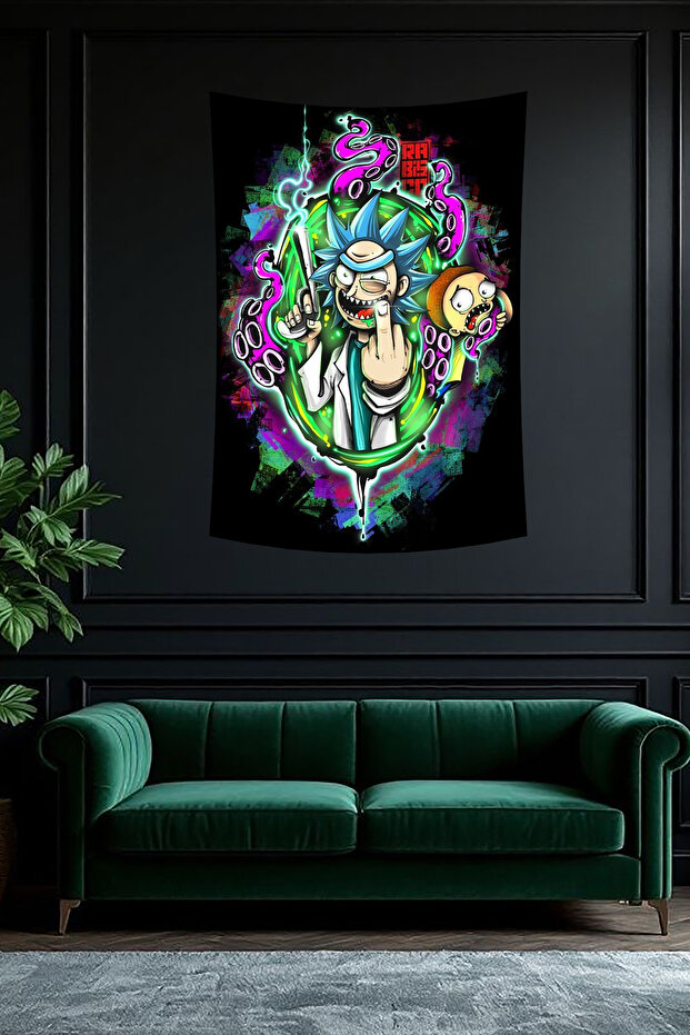 Rick ve Morty Serseri Uzay Duvar Örtüsü - 3