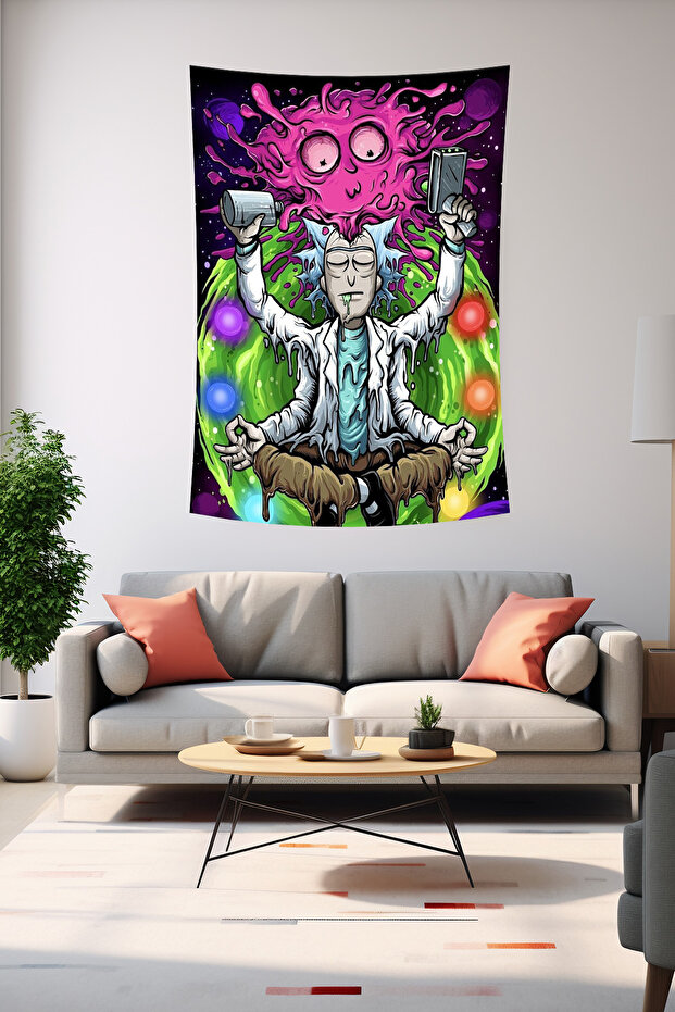Rick And Morty Desen Duvar Örtüsü - 1