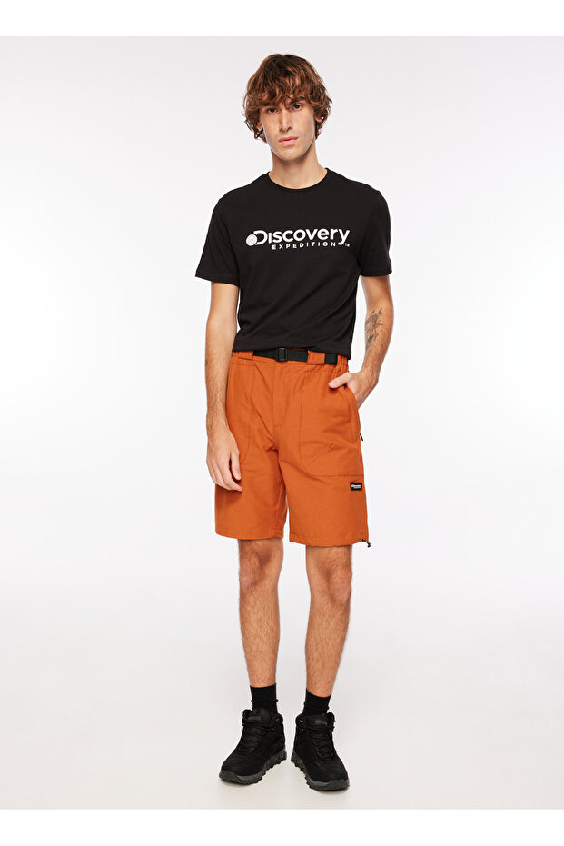 Standart Koyu Turuncu Erkek Şort MAX - 1