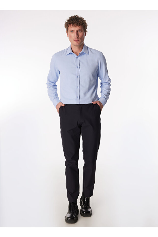 Mavi Erkek Basic Armürlü Gömlek MYDOS 110 - 3