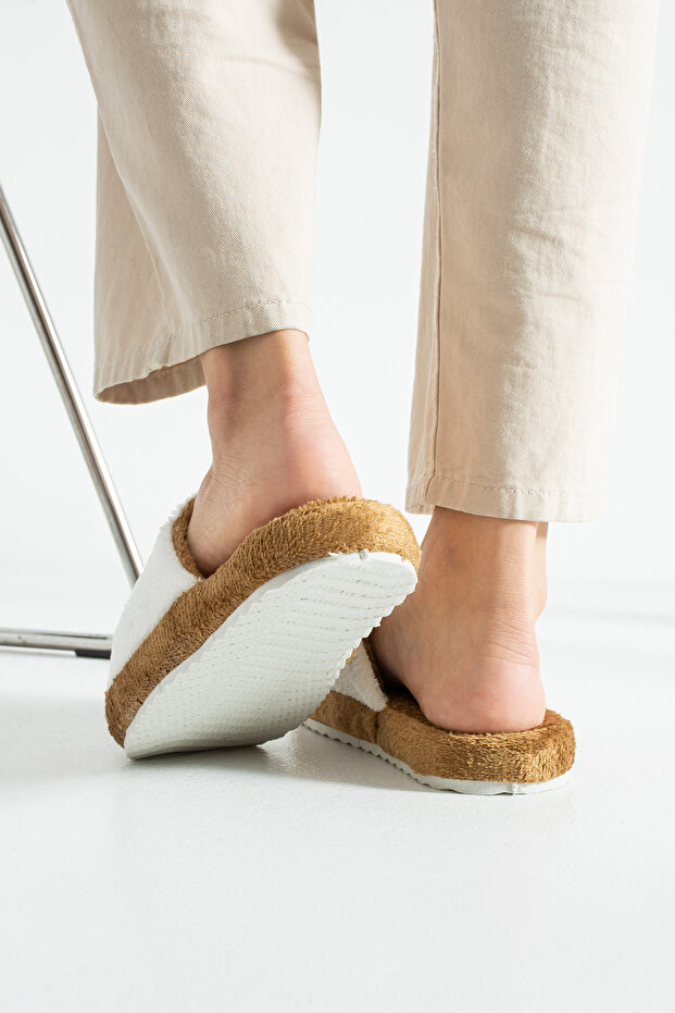 Taba Kiraz Kışlık Kadın Terlik - 4