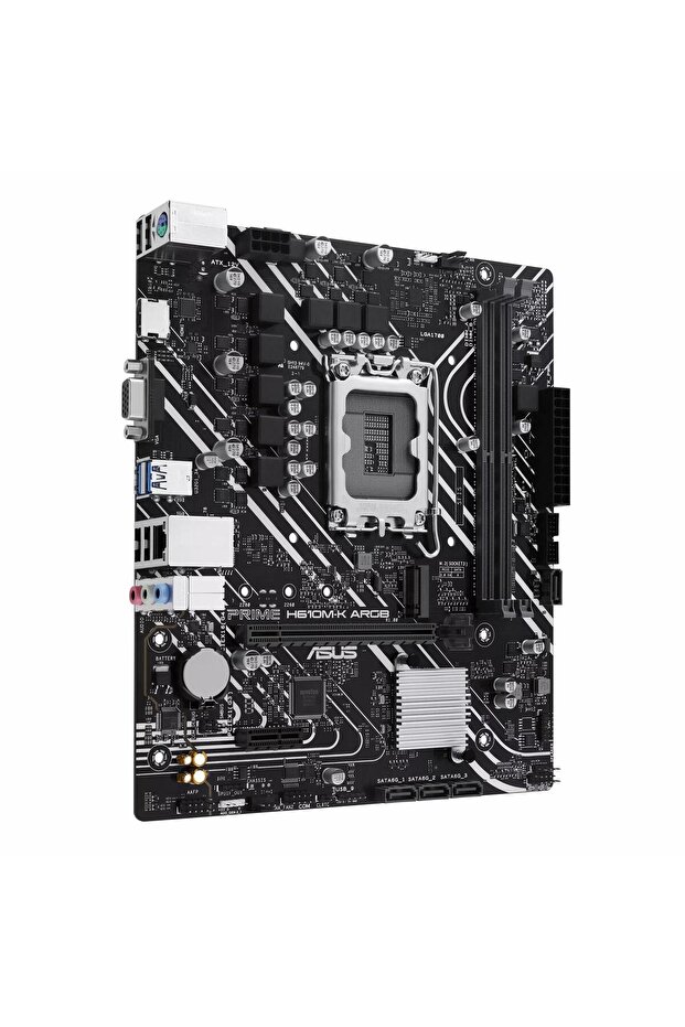 PRIME H610M-K ARGB H610 DDR5 Vga GLan mATX HD US32 M2 1700p Anakart - 3