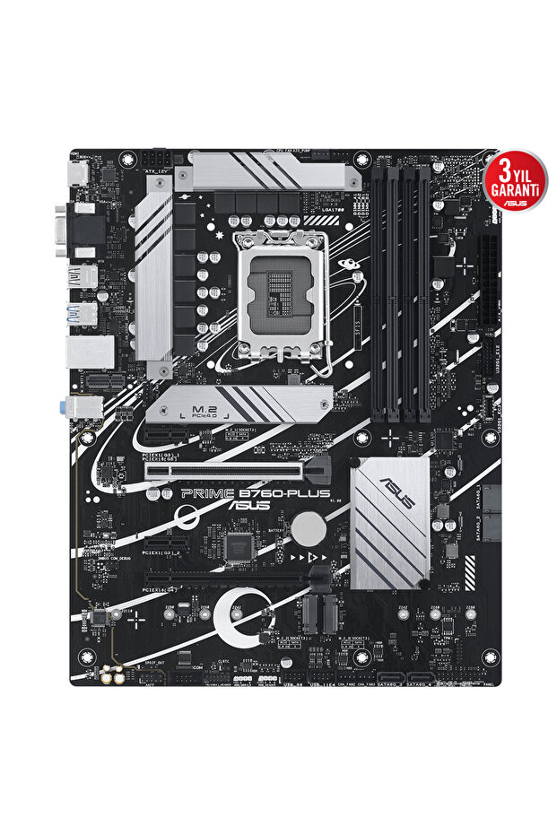 PRIME B760-PLUS B760 DDR5 Vga GLan 2.5G ATX HD DP TYP-C US3 M2 RGB 1700p Anakart - 2