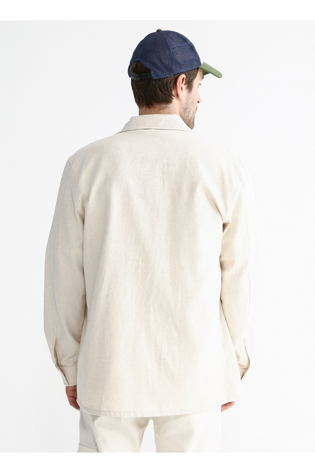 Basic Bej Erkek Düz Ceket Rıgel - 4