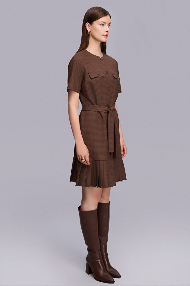 1784 ELBİSE KAHVE - 5