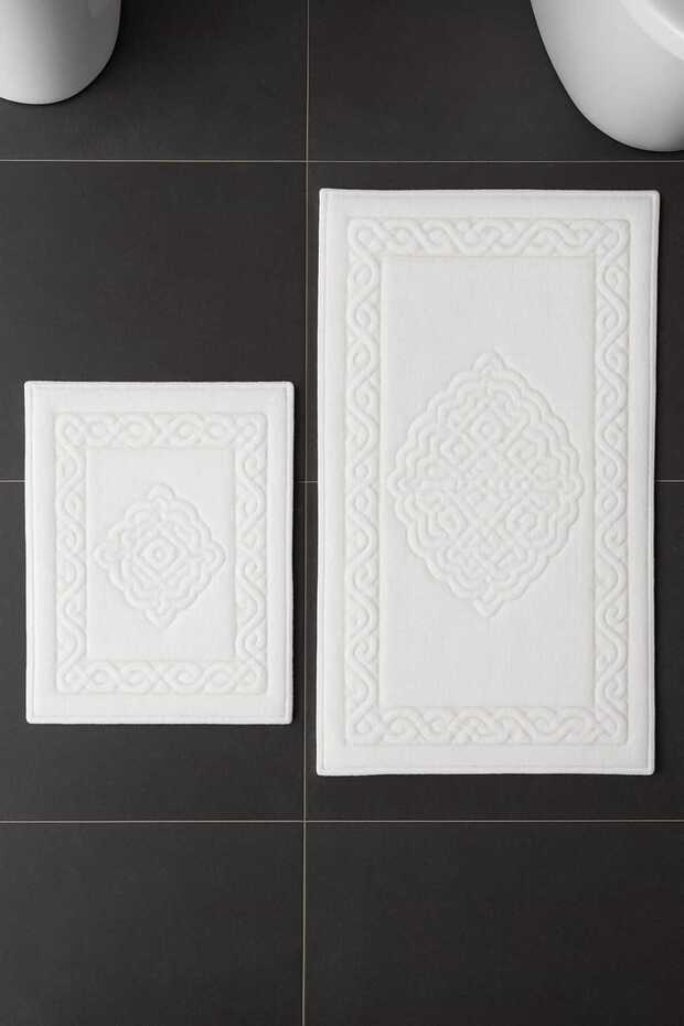 Cotton Bath Mat 2-Piece Set Ottoman 60*100, 50*60