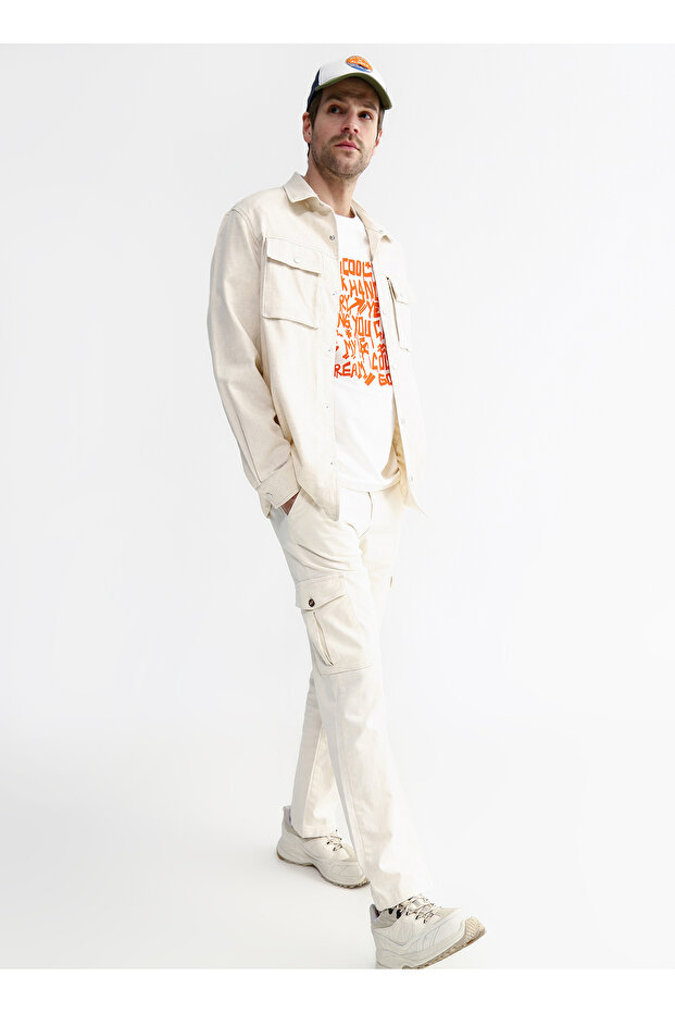 Basic Bej Erkek Düz Ceket Rıgel - 2