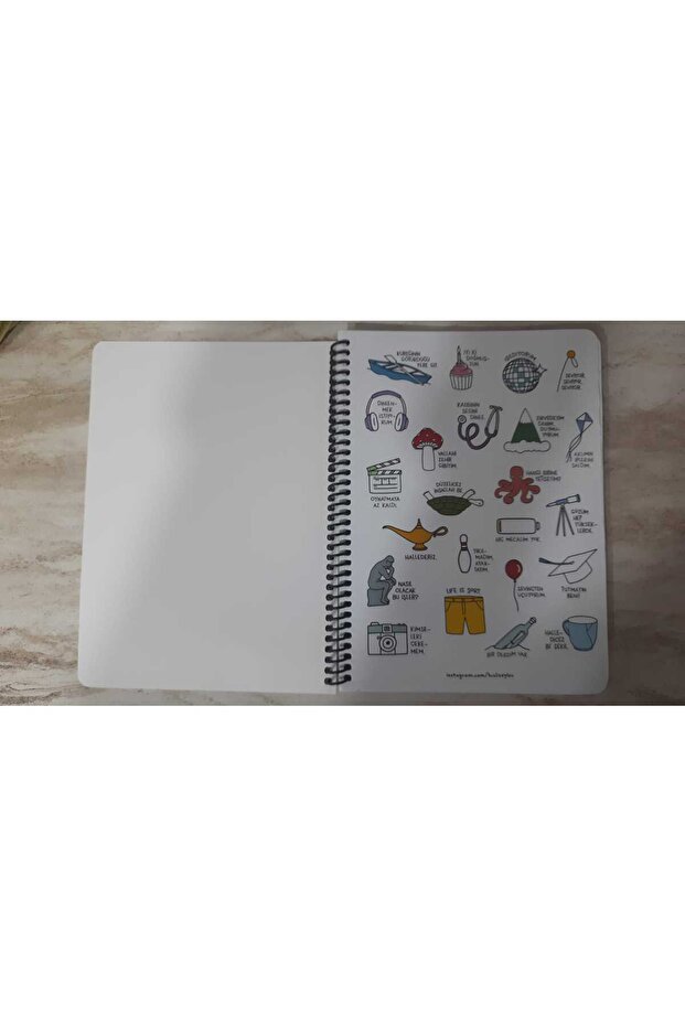 Keskin Color 80 Sheets Checkered I Want to Rest Notebook - 2