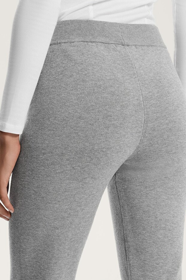 Örgü ispanyol paça pantolon - 4