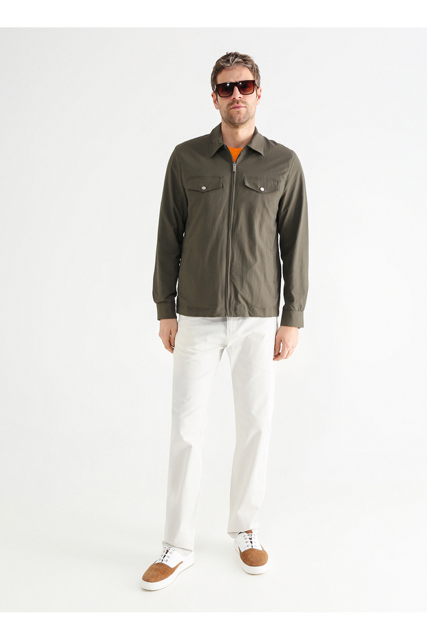 Basic Haki Erkek Düz Ceket ELISA - 2