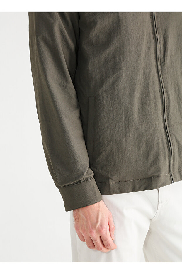 Basic Haki Erkek Düz Ceket ELISA - 4