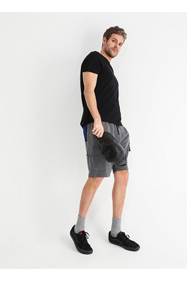 Antrasit Erkek Sweat Şort E-olef - 1