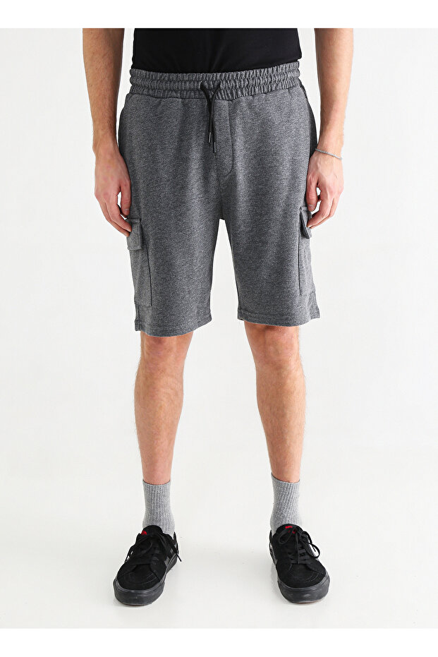 Antrasit Erkek Sweat Şort E-olef - 4
