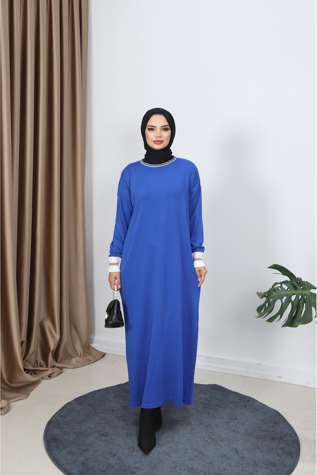 Mercerized Dress with Glitter Detail