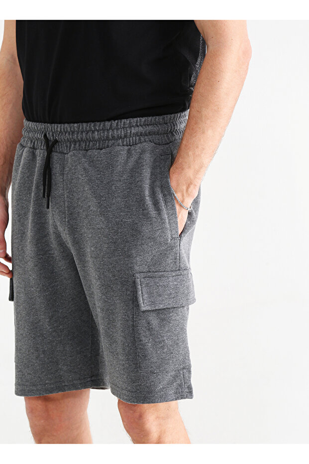 Antrasit Erkek Sweat Şort E-olef - 5
