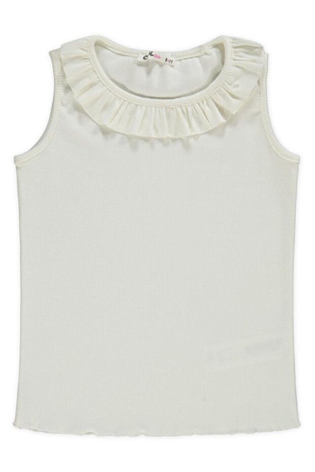 Girl's T-shirt 6-9 Years Ecru