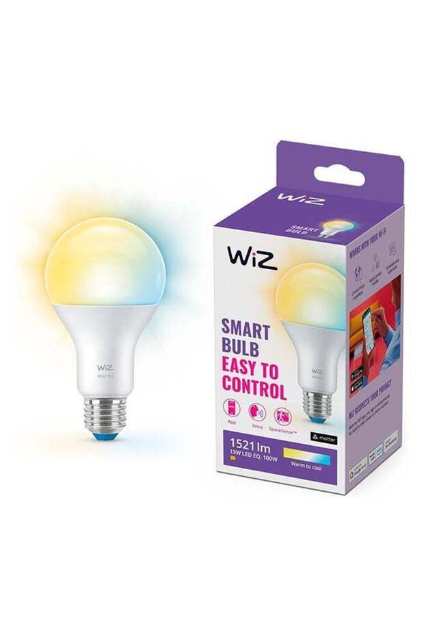 Smart LED Bulb A67 E27, 100W, Tunable White (2700K-6500K), Wi-Fi And Bluetooth, Works with Alexa - 1