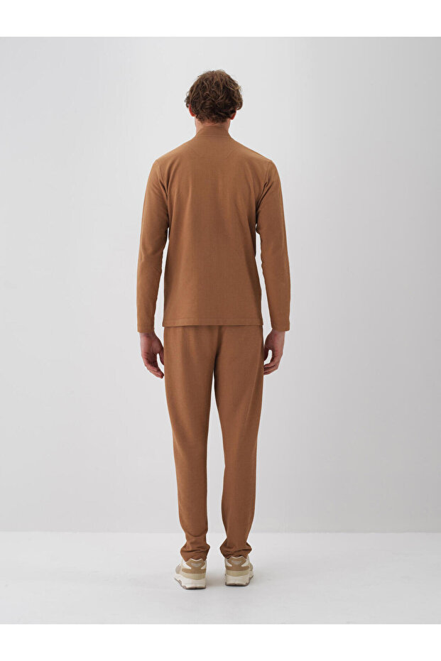 Erkek Camel %100 Pamuk Basic Sweatpant - 5