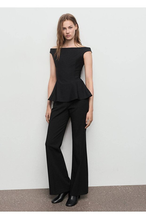 Straplez peplum bluz - 2