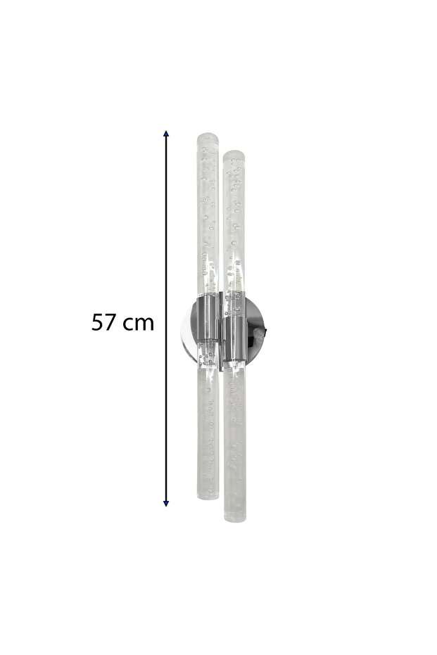 Bh Bubblelight Dubble Şık Ve Zarif Modern Led Duvar Aplik Gümüş Elektrikli Kumandalı - 3