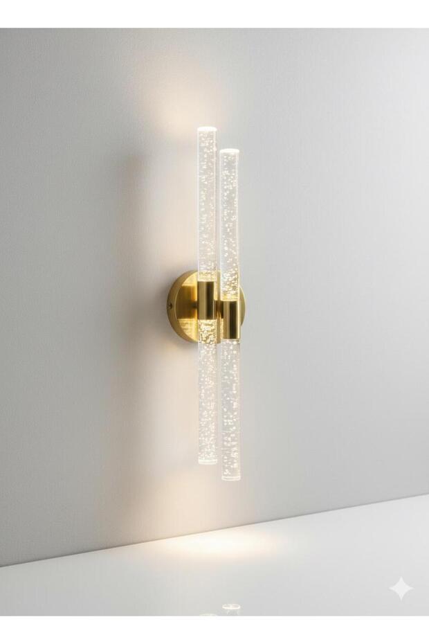 Bh Bubblelight Dubble Şık Ve Zarif Modern Led Duvar Aplik Gold Elektrikli Kumandalı - 1