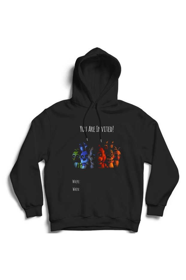 Five Nights at Freddy's, 5Naf, Fnaf, You Are Invited, Game, Game Hooded Sweatshirt Hoodie