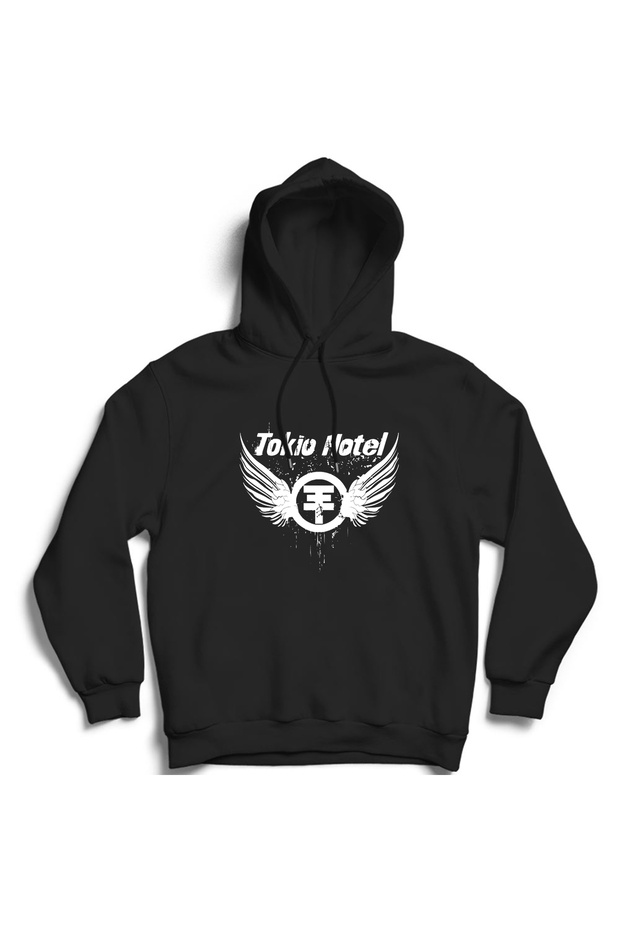 Tokio Hotel, Wings, Rock Metal Hooded Sweatshirt Hoodie