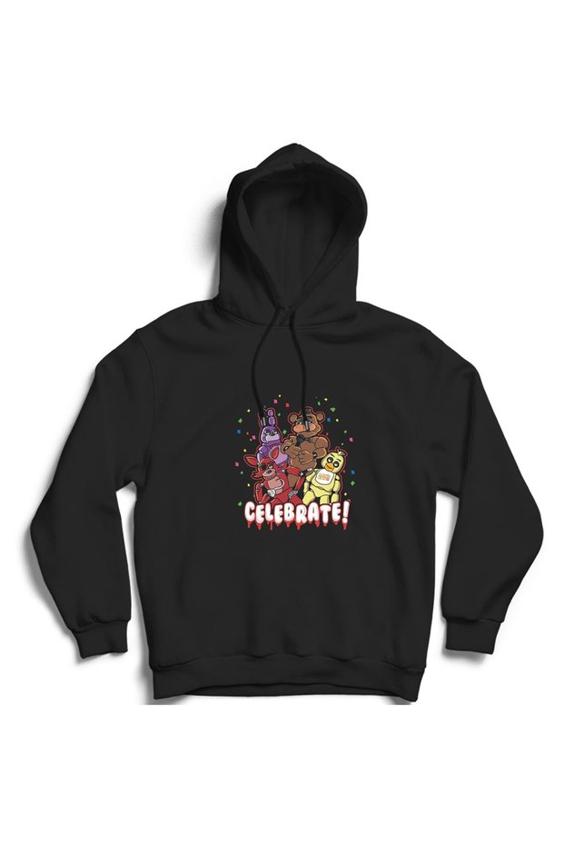 Five Nights at Freddy's, 5Naf, Fnaf, Celebrate, Game, Game Hooded Sweatshirt Hoodie