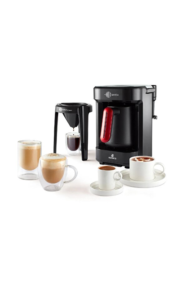 Hatır Barista Cappuccino ve Türk Kahve Makinesi İmperial Red - 1
