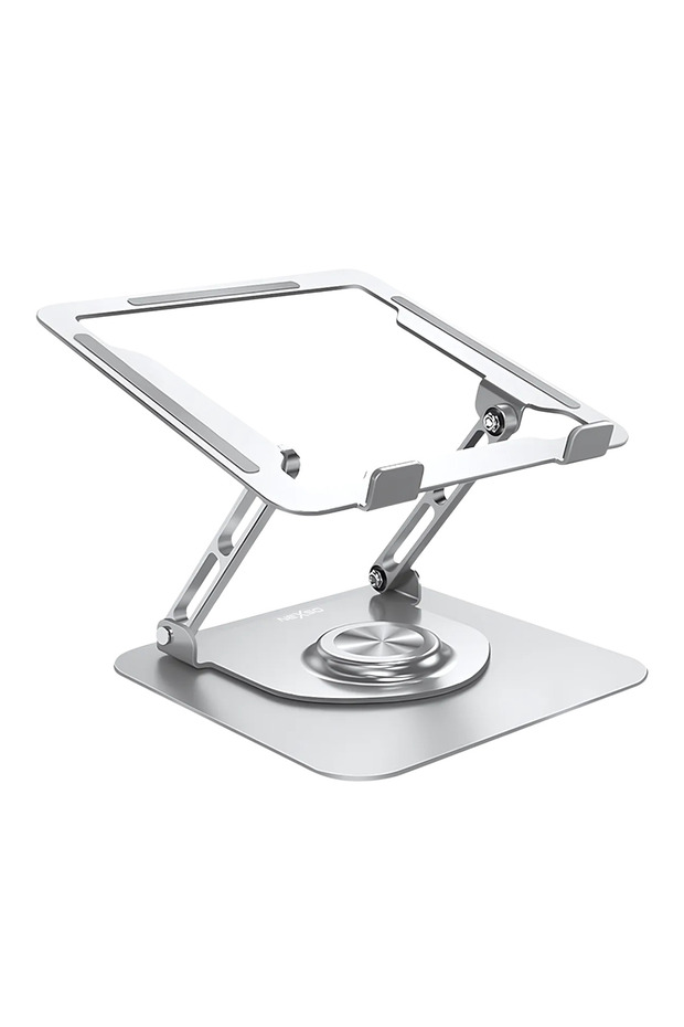 Premium 360° Rotating Laptop Stand | Adjustable Height & Angle, Foldable Aluminum Alloy Design