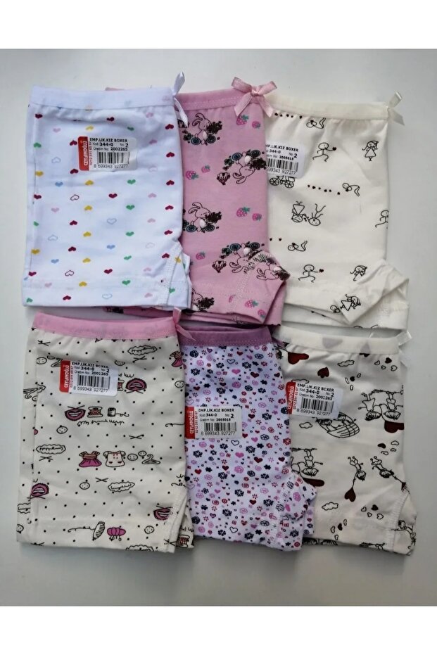 kız çocuk 6'lı boxer - 3